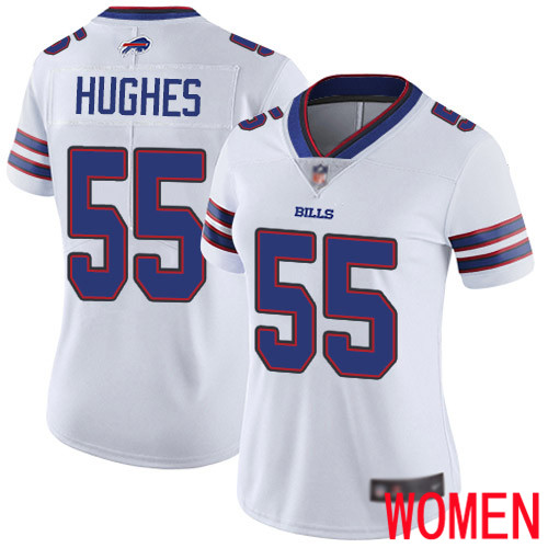 Women Buffalo Bills 55 Jerry Hughes White Vapor Untouchable Limited Player NFL Jersey
